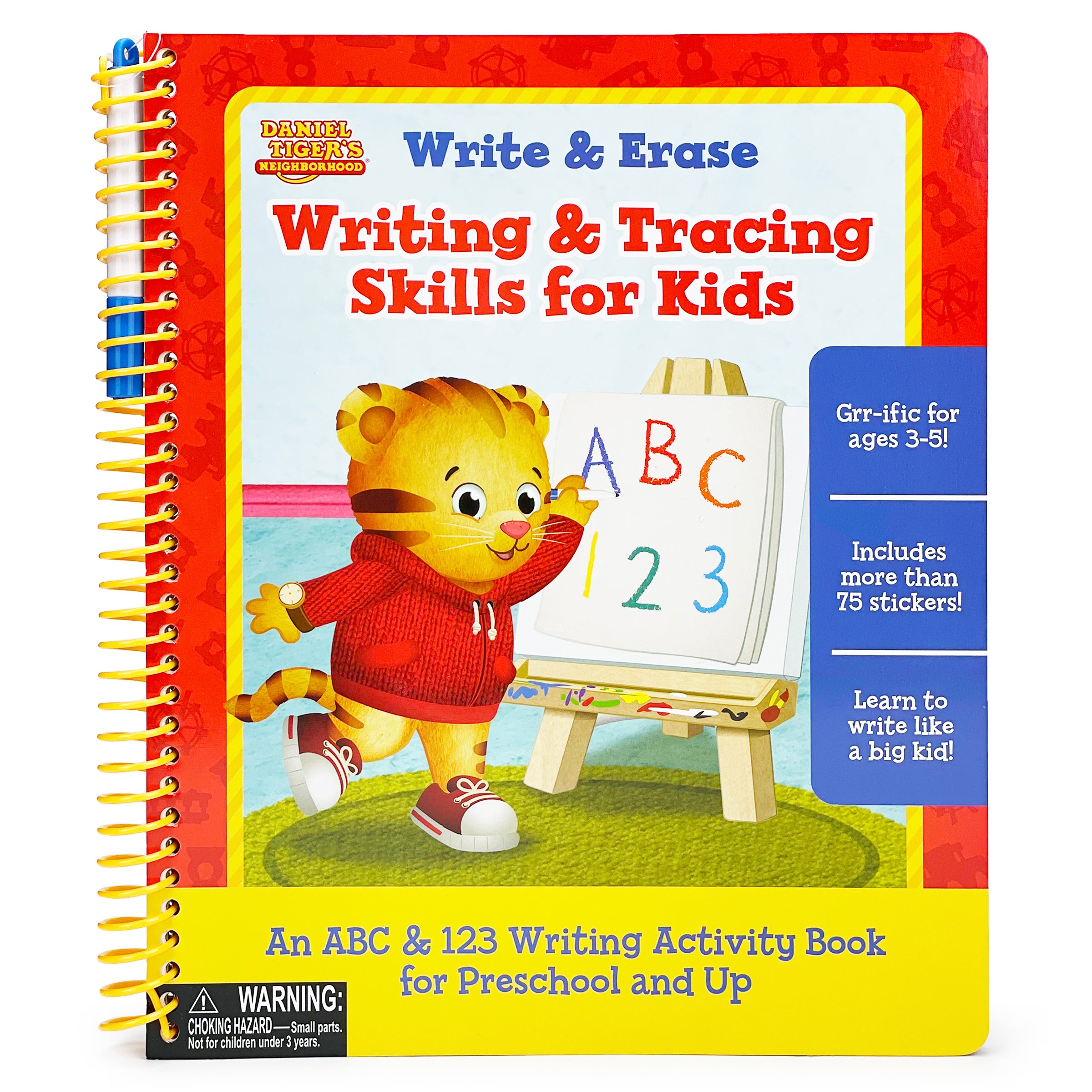 Daniel Tiger Write & Erase Writing & Tracing Skills for Kids – Cottage ...